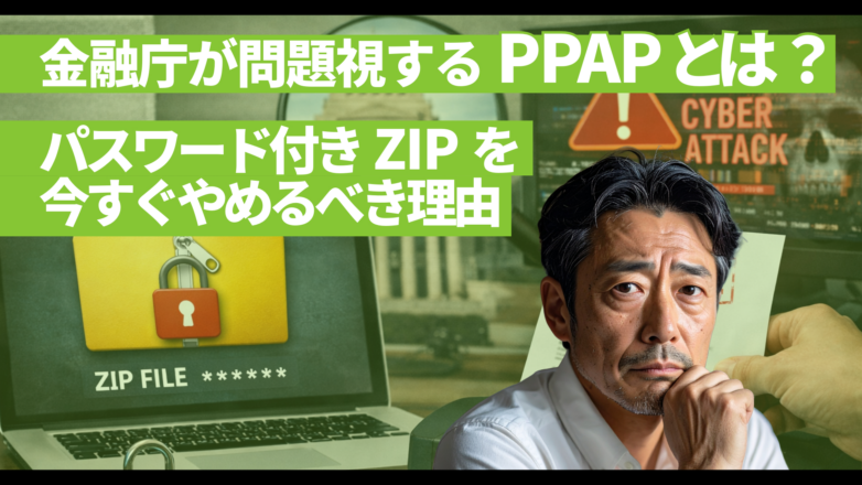 トピックス 金融庁が問題視するPPAPとは？パスワード付きZIPを今すぐやめるべき理由のイメージサムネイル画像