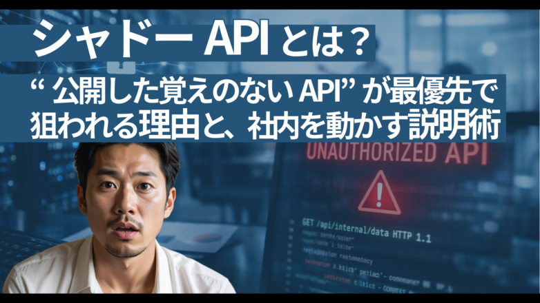 シャドーAPIとは？“公開した覚えのないAPI”が最優先で狙われる理由と、社内を動かす説明術のイメージサムネイル画像